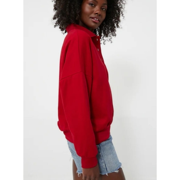 Pomander Place Red Bode Polo Sweatshirt SZ Large NWT - Picture 7 of 12
